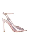 Gianvito Rossi Woman Sandals Light Pink Size 8 Textile Fibers, Rubber