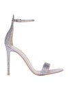 Gianvito Rossi Woman Sandals Lilac Size 11 Textile Fibers In Purple