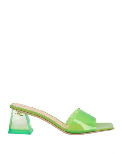 Gianvito Rossi Woman Sandals Lime Green Size 5.5 Thermoplastic Polyurethane