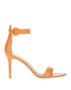 Gianvito Rossi Woman Sandals Mandarin Size 11.5 Leather