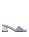 Gianvito Rossi Woman Sandals Mauve Size 5.5 Thermoplastic Polyurethane In Purple