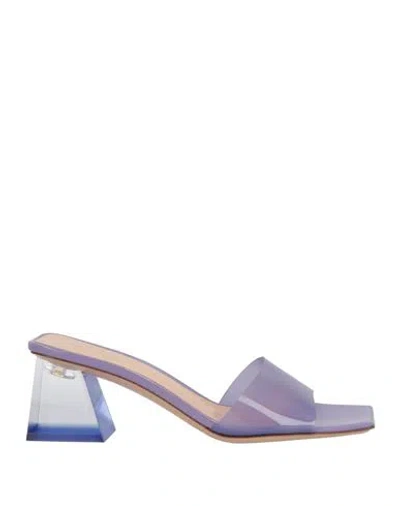 Gianvito Rossi Woman Sandals Mauve Size 5.5 Thermoplastic Polyurethane In Purple