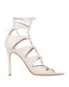 Gianvito Rossi Woman Sandals Off White Size 8 Leather