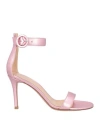 Gianvito Rossi Woman Sandals Pink Size 7.5 Leather In Pink