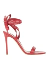Gianvito Rossi Woman Sandals Red Size 7.5 Leather In Red