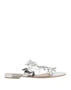 Gianvito Rossi Woman Sandals Silver Size 6 Leather In Silver