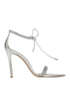 Gianvito Rossi Woman Sandals Silver Size 8 Leather In Silver