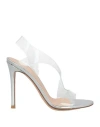 Gianvito Rossi Woman Sandals Transparent Size 4 Pvc - Polyvinyl Chloride In Transparent