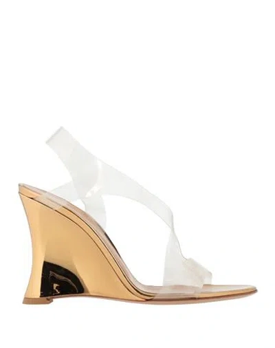 Gianvito Rossi Woman Sandals Transparent Size 8 Plastic