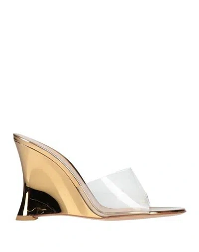 Gianvito Rossi Woman Sandals Transparent Size 8 Plastic