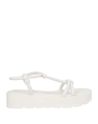 Gianvito Rossi Woman Sandals White Size 10 Leather