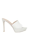 Gianvito Rossi Ssense Exclusive White Heeled Sandals In White