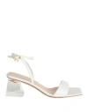Gianvito Rossi Cosmic 55mm Transparent Heel Sandals In White
