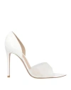 Gianvito Rossi Woman Sandals White Size 12 Leather, Plastic