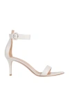 Gianvito Rossi Woman Sandals White Size 8 Soft Leather In White