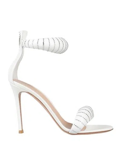 Gianvito Rossi Woman Sandals White Size 8 Soft Leather