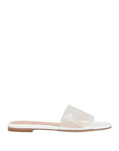 Gianvito Rossi Woman Sandals White Size 8.5 Plastic