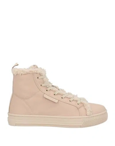 Gianvito Rossi Woman Sneakers Beige Size 7.5 Leather