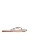 Gianvito Rossi Woman Toe Strap Sandals Rose Gold Size 5.5 Soft Leather In Rose Gold