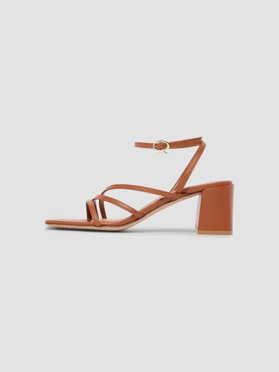 Gianvito Rossi Women's 55mm Leather Sandals In Brown