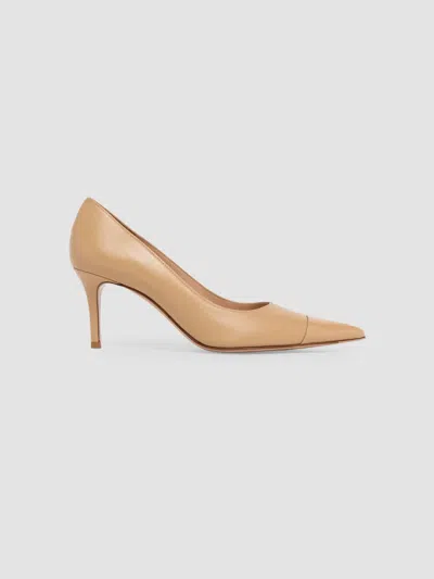Gianvito Rossi Women's 70mm Leather Pumps In Light Beige