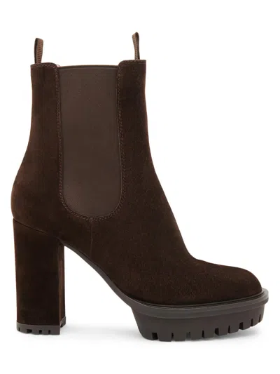 GIANVITO ROSSI WOMEN'S 70MM SUEDE CHELSEA BOOTS