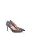 Gianvito Rossi Pointed Toe 90mm Pumps In Grey