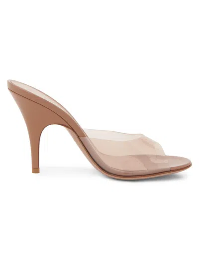 Gianvito Rossi Women's 95mm Slip-on Tpu Stiletto Sandals In Neutral