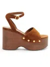 Gianvito Rossi Suede Ankle-strap Platform Sandals