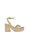 Gianvito Rossi Alma In Gold Tone