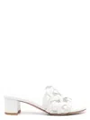 Gianvito Rossi Women's Amalfi Leather Sandals In White