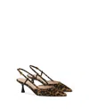 Gianvito Rossi Suede Kitten Heel Leopard Print Pumps In Leopard Print