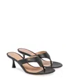 Gianvito Rossi Black Ascent Thong 55 Heeled Sandals In Black