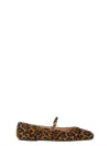 Gianvito Rossi Carla Leopard-print Suede Mary Jane Ballet Flats