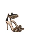 Gianvito Rossi Women's Bijoux Ankle Strap High Heel Sandals In Leopard Print