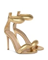 Gianvito Rossi Women's Bijoux Ankle Strap High Heel Sandals In Gold