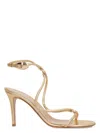 Gianvito Rossi Mamba 85 Metallic Finish Open Toe Sandals In Metallic