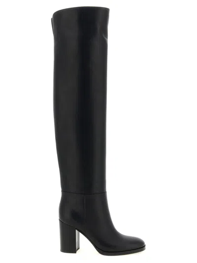 Gianvito Rossi Women Black Solid Glove Boots