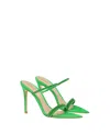 Gianvito Rossi Women's Cannes Sandals In Green Leather