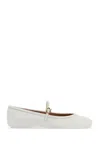 Gianvito Rossi 10mm Carla Soft Leather Ballerina Flats In White