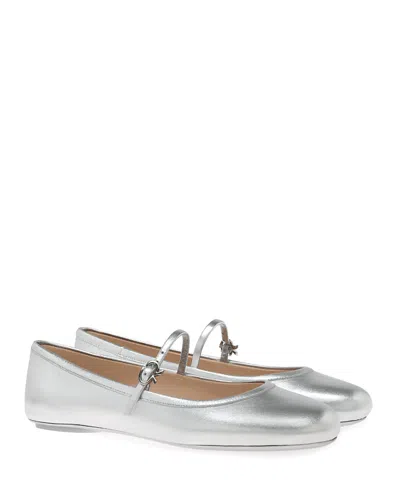 Gianvito Rossi Women's Carla Flats In Silver