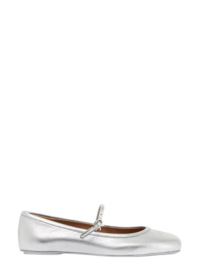 GIANVITO ROSSI WOMEN'S CARLA LEATHER BALLET FLATS
