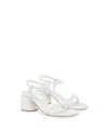 Gianvito Rossi Cassis 70mm Leather Sandals In White