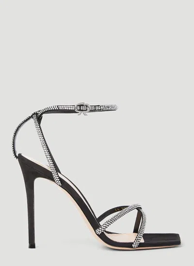 Gianvito Rossi Women Crystal Embellished High Heel Sandals In Black
