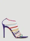 Gianvito Rossi 105 Crystal Embellished Sandals In Purple