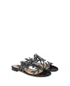 Gianvito Rossi Crystal Flavia 05 Sandal In Black Suede