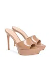 Gianvito Rossi 100mm Dasha Platform Pointed-toe Sandals In Brown
