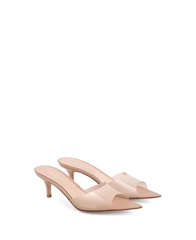Gianvito Rossi Women's Elle 55 Mules In Neutral