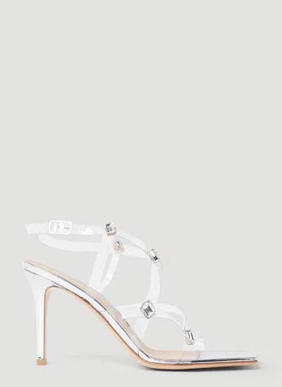 Gianvito Rossi Women Embellished Strappy Sandals In Silver