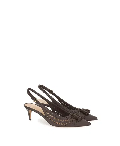 Gianvito Rossi Women's Fes Slingback Pumps In Brown